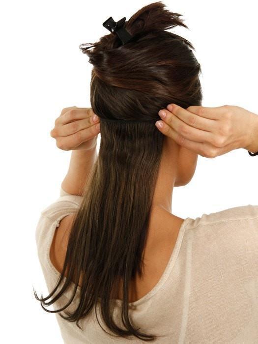 12" easiXtend Professional Human Hair Extensions (8 Piece) | Clip In - Image 3
