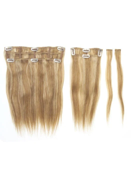 16" Human Hair Clip In Extensions (2pc) | Discontinued - Image 17
