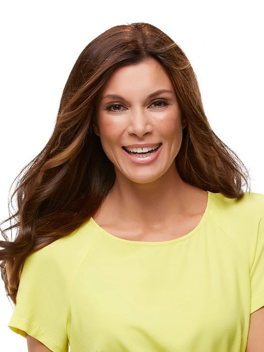 18" Top Form Exclusive Colors | Remy Human Hair Topper (Full Mono) - Image 2