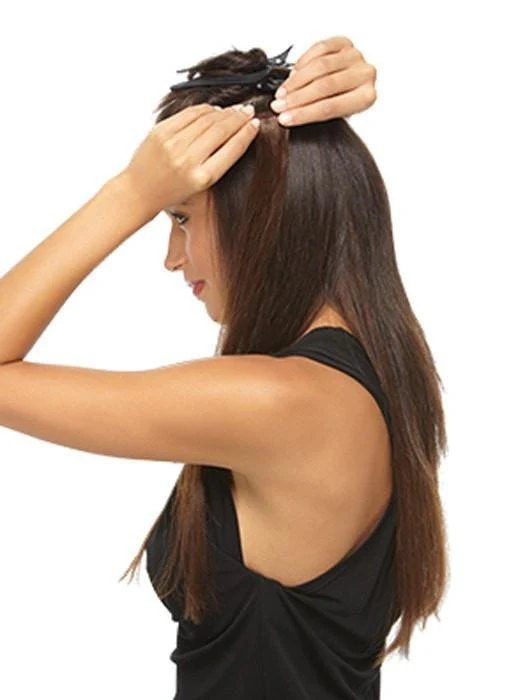 18" Wavy HF Synthetic Hair Extensions Kit (8 Piece) - Image 5