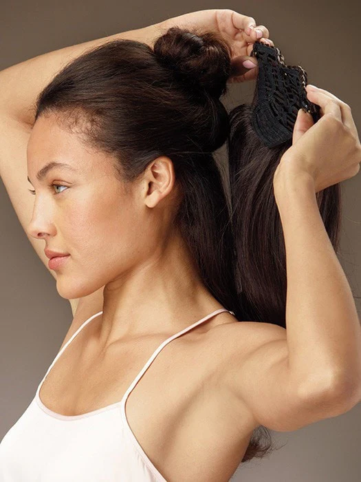 2 in 1 Extension (1 Piece) | Synthetic Hair Extensions | Clip In | DISCONTINUED - Image 2