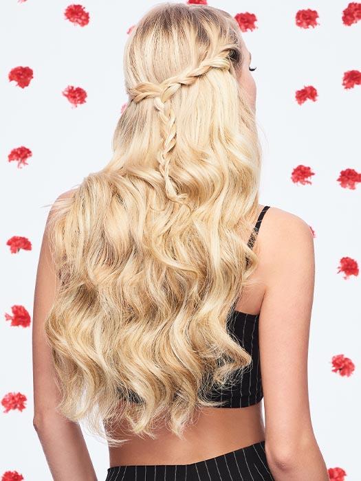 20" Invisible HF Synthetic Hair Extensions (1 Piece) | Halo - Image 3