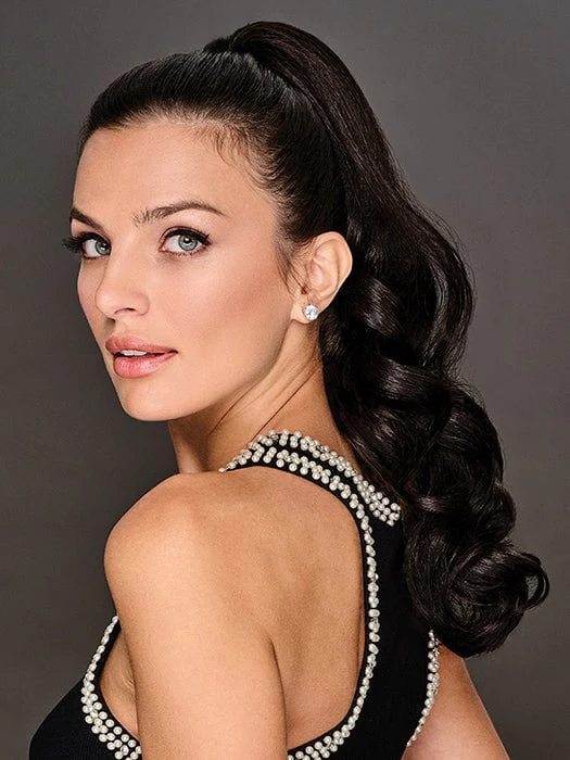 21" Soft Curls Claw Clip | Synthetic Ponytail - Image 2