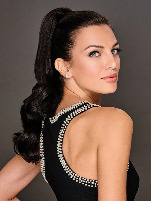 21" Soft Curls Claw Clip | Synthetic Ponytail - Image 3