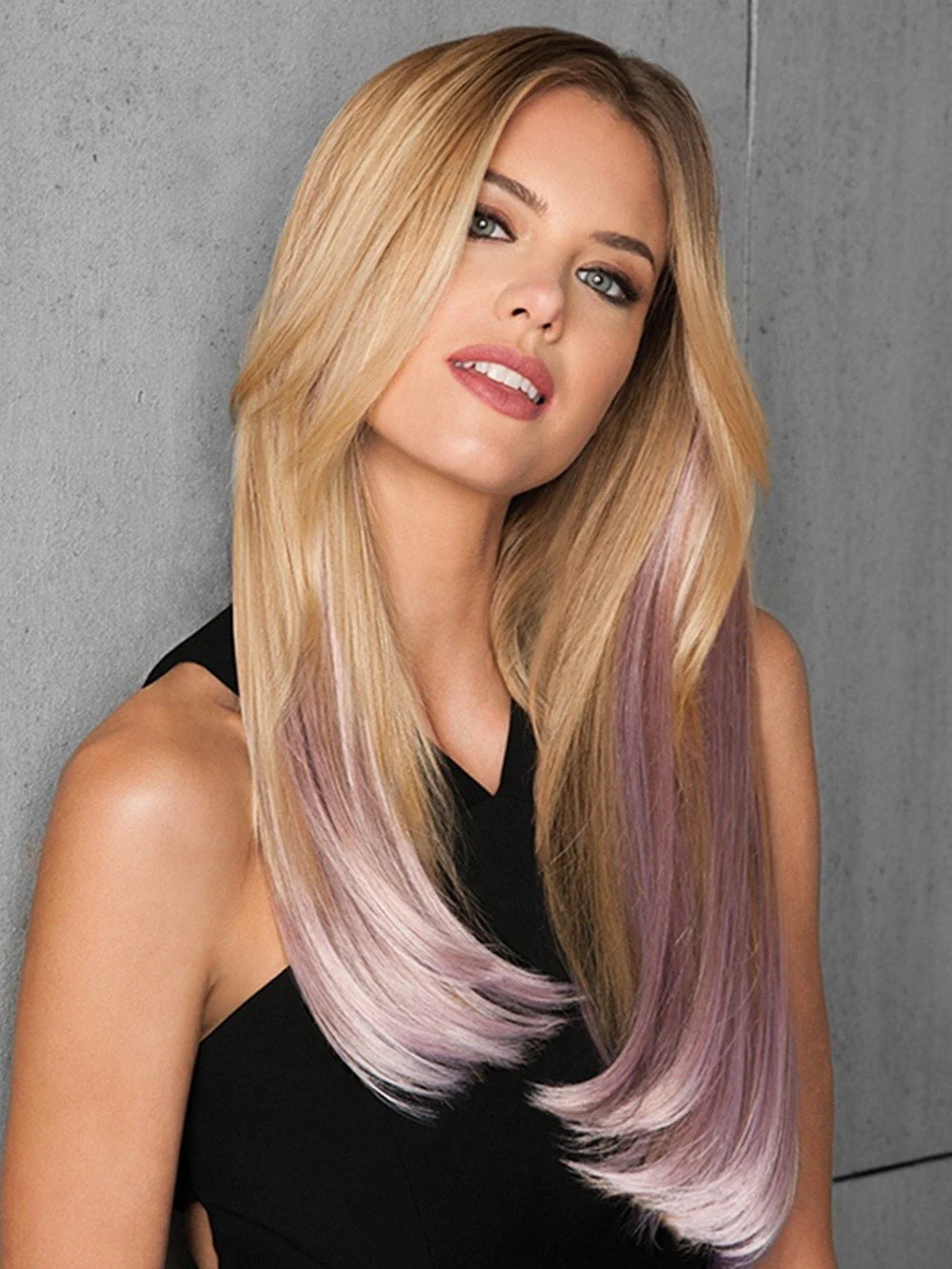 23" Straight HF Synthetic Hair Extensions Kit (6 Piece) | Clip In Color - Image 4