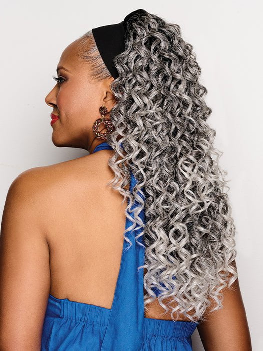26in Long Curled Headband | Synthetic Hairpiece - Image 6