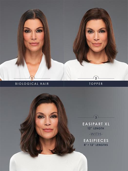 easiPieces 8" L x 6" W | Remy Human Hair Piece (1 Piece) - Image 3
