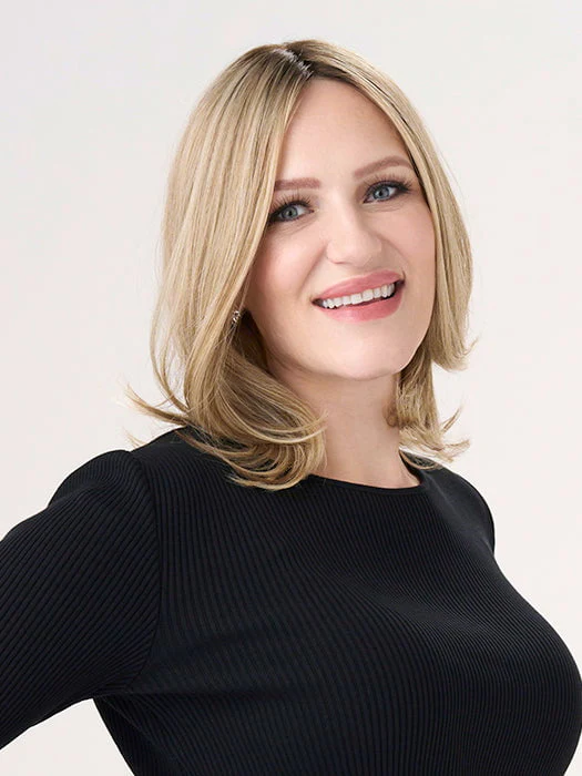 Barely There Straight 12" | Synthetic Hair Topper (Hand Tied) - Image 4