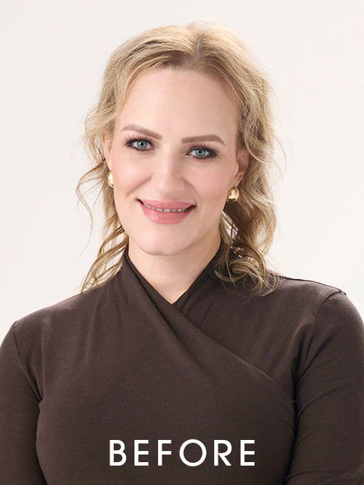 Barely There Straight 12" | Synthetic Hair Topper (Hand Tied) - Image 5