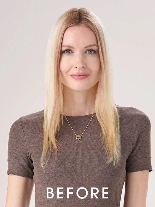 Barely There Wavy 16" | Synthetic Hair Hair Topper (Hand Tied) - Image 2