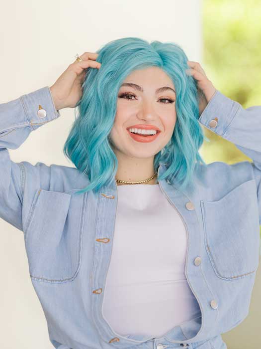 Blue Babe | Synthetic Lace Front Wig (Mono Part) - Image 2