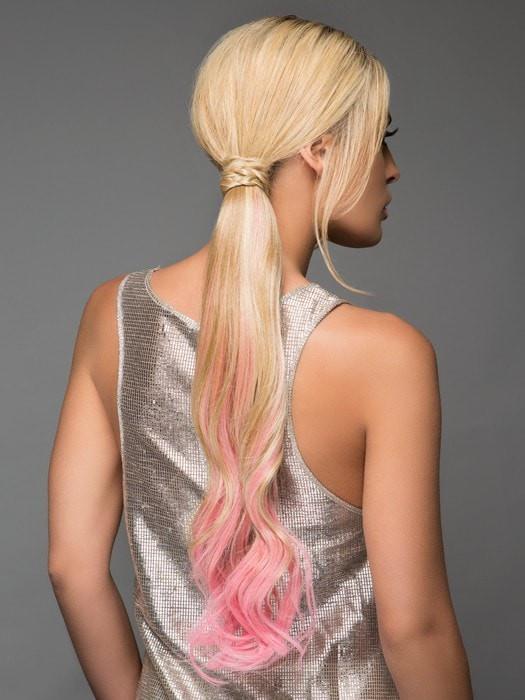 23" Color Splash Pony | HF Synthetic Ponytail (Wrap-Around) - Image 4