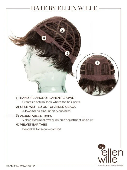 Date Large | Synthetic Wig (Mono Crown) - Image 18