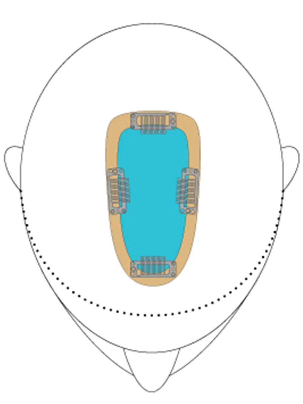 easiPart 8" | Remy Human Hair Topper - Image 6