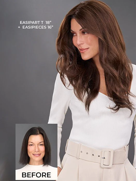 easiPart T 18" | Remy Human Hair Topper (Mono Top) - Image 2
