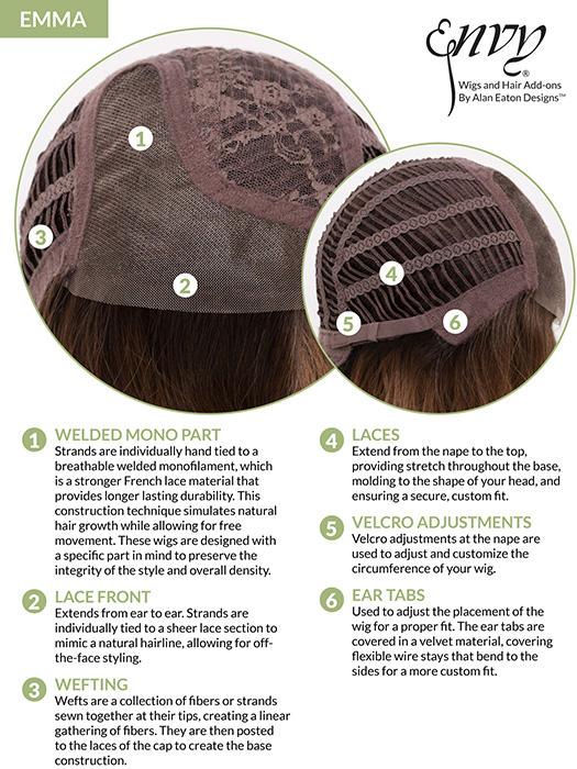Emma | Human Hair / Synthetic Blend Lace Front Wig (Mono Part) - Image 19