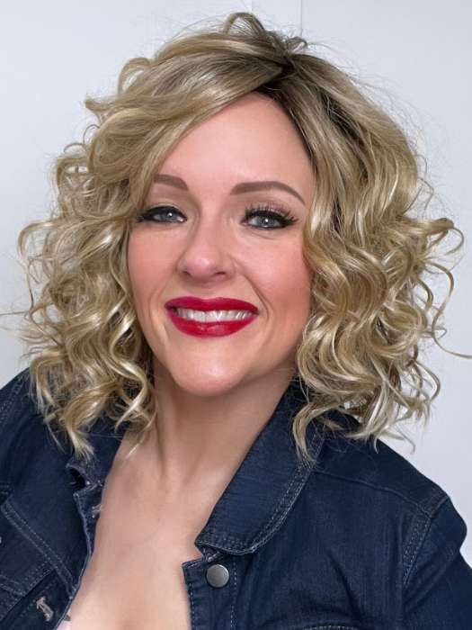 Emma | Human Hair / Synthetic Blend Lace Front Wig (Mono Part) - Image 8