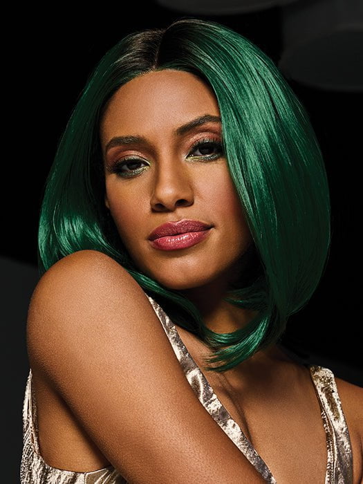 Green IRL | Synthetic Lace Front Wig (Mono Part) - Image 4