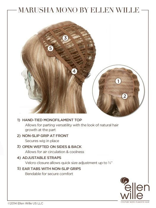 Marusha Mono | Long Synthetic Wig (Mono Top) | DISCONTINUED - Image 14