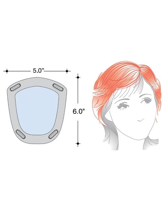 Modern Top Piece | Synthetic Hair Topper (Basic Base) - Image 2