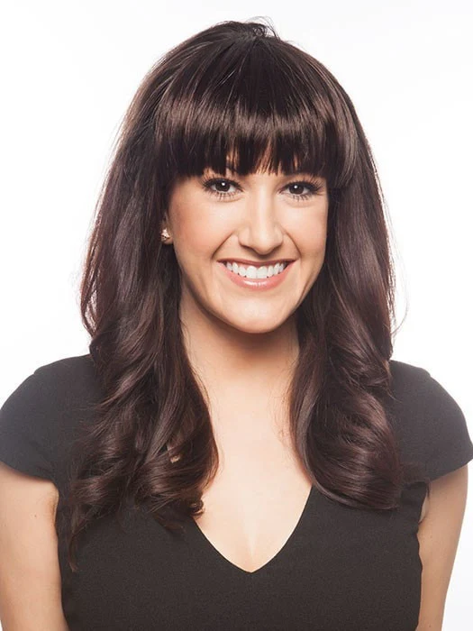 Sleek Finish Clip In Bangs | Synthetic Bang (Clip In) | UNAVAILABLE - Image 2