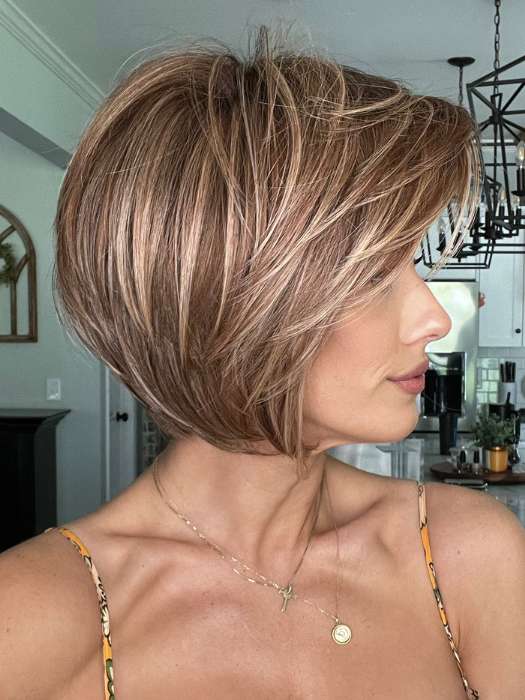 Smooth Cut Bob | Synthetic Lace Front Wig (Mono Top) - Image 10