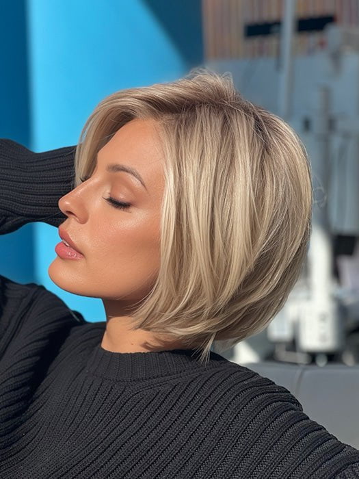 Straight Up With a Twist | HF Synthetic Lace Front Wig (Mono Top) - Image 19