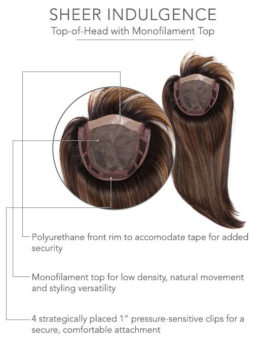 Top Billing 18” | HF Synthetic Hair Topper (Mono Top) - Image 8