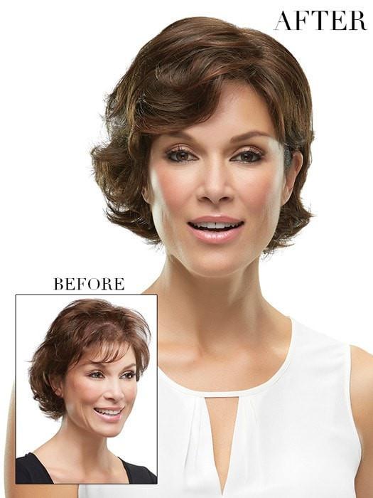 Top Crown | Synthetic Hair Topper (Full Mono) - Image 5