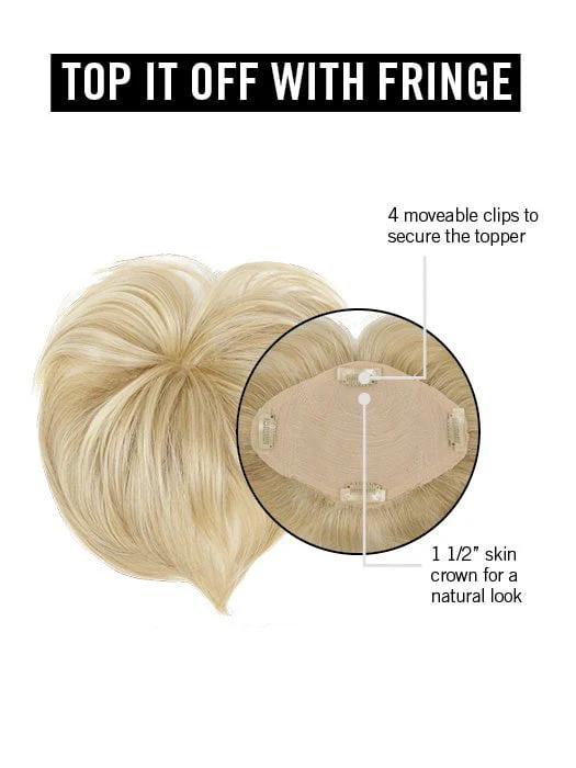 Top It Off With Fringe | Synthetic Hair Topper (Mono Crown) - Image 7