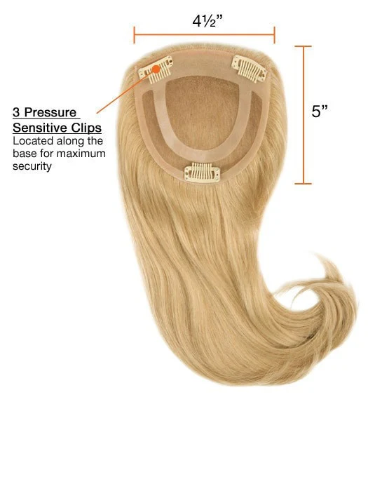 Toppiece 3002 | Human Hair Hair Topper (Mono Base) | UNAVAILABLE - Image 3