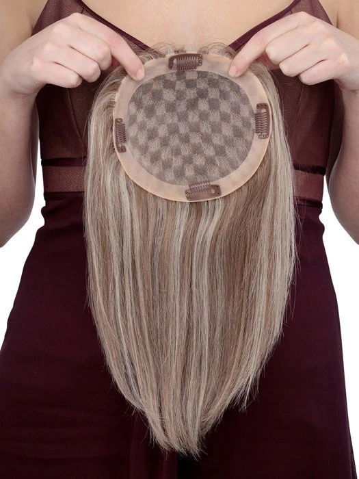 Toppiece 4003 | Human Hair Topper (Mono Base) | UNAVAILABLE - Image 2