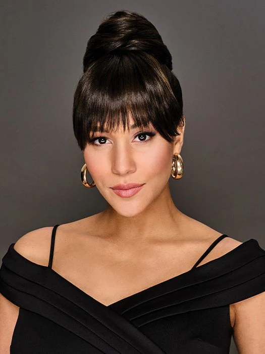 Trendy Fringe & Bun | Synthetic Hair Wrap