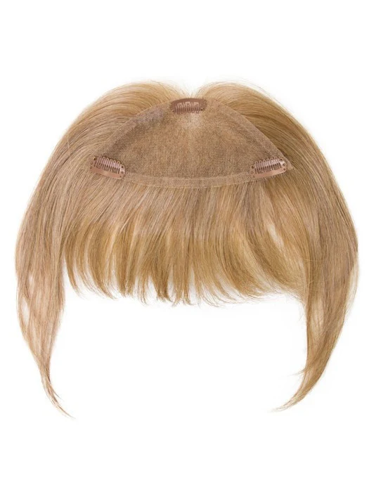 True | Human Hair/ Synthetic Blend Clip In Bangs (Mono Base) | DISCONTINUED - Image 12