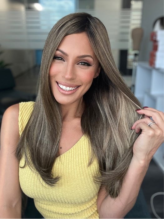 Unmatched 18" | Synthetic Hair Hair Topper (Hand Tied) - Image 7
